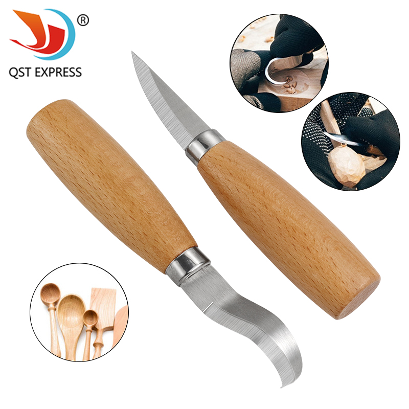 Chisel Set Wood - Stainless Iron Carving Knife Beech Wood