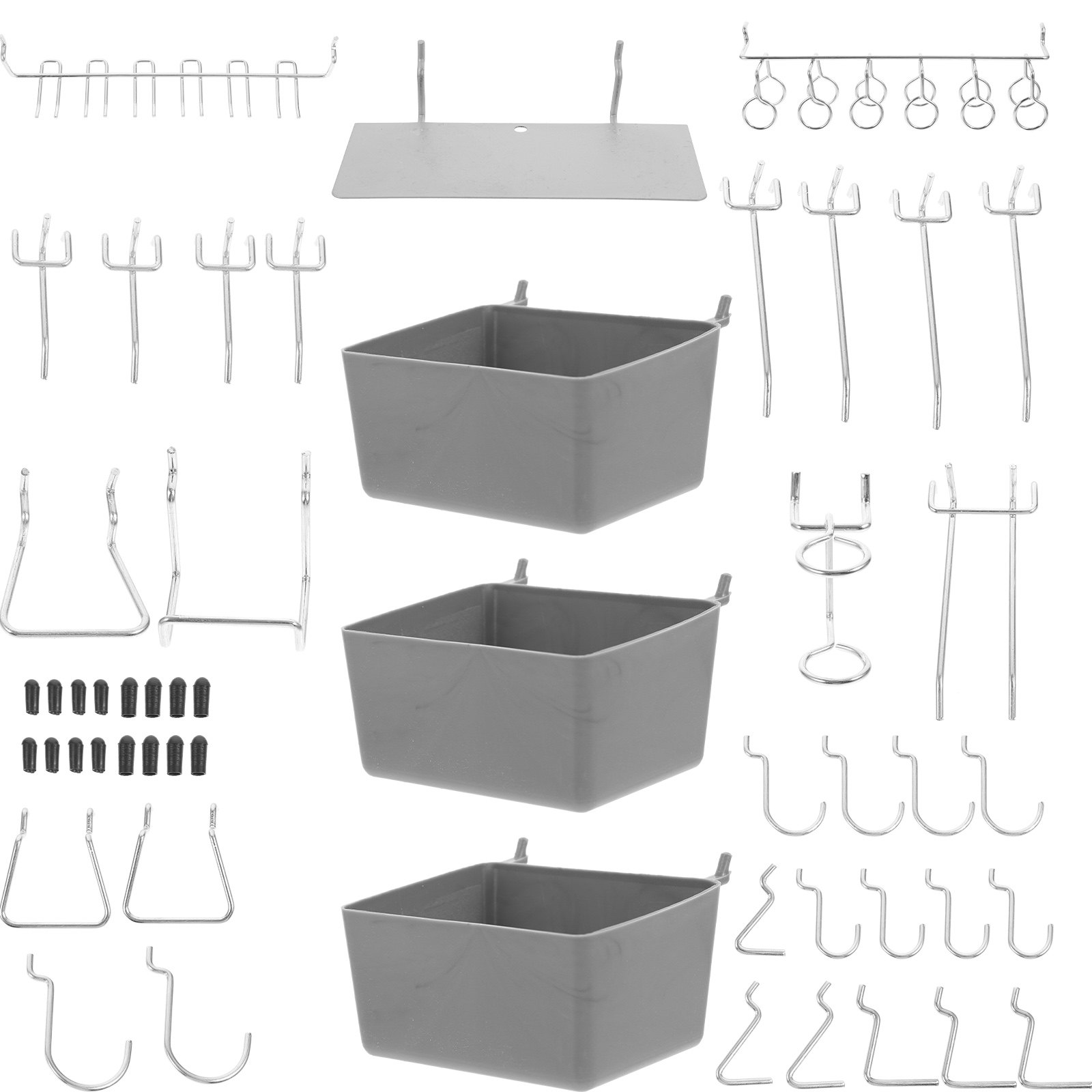 Workshop Tools Organizer - 140Pcs Metal Pegboard Hooks Kit Heavy