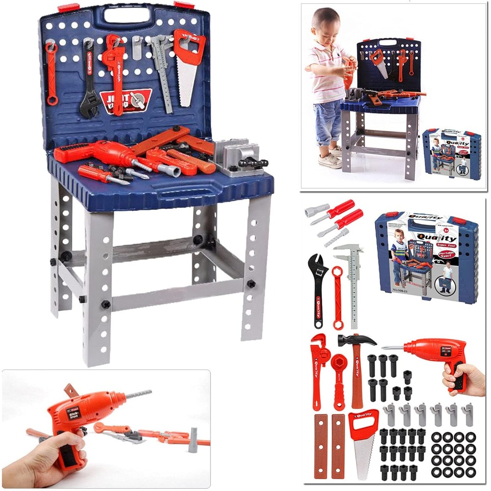 Kids Toy Tool Workbench with R - Tools Workshop Kids ulasan dan harga