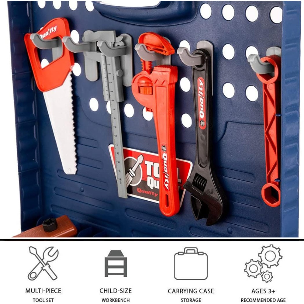 Kids Toy Tool Workbench with R - Tools Workshop Kids ulasan dan harga