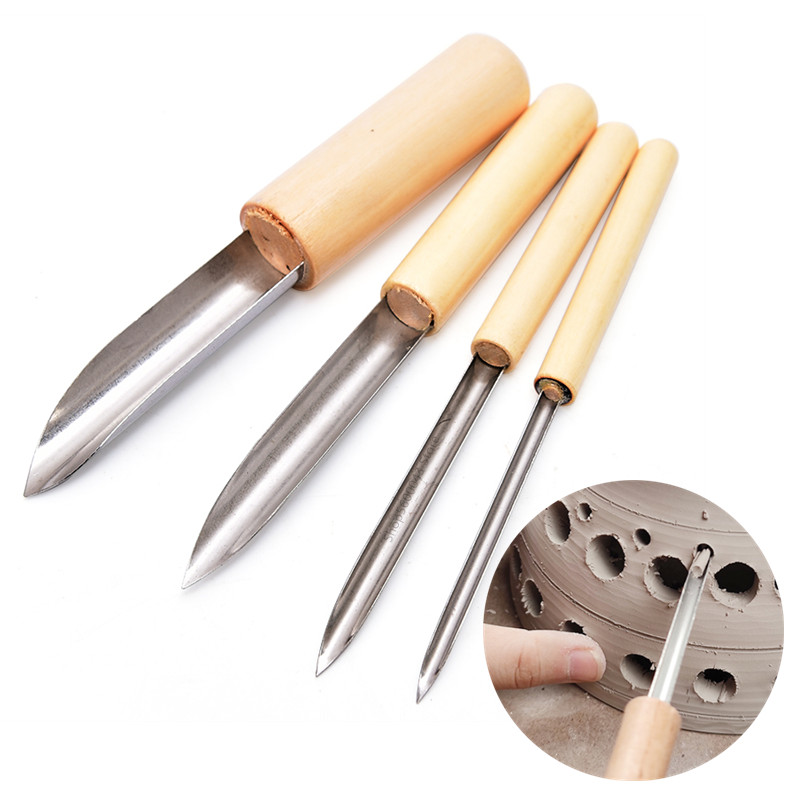 Pottery Tool Puncher 4 Pieces/ - Chisel Set Wood ulasan dan harga