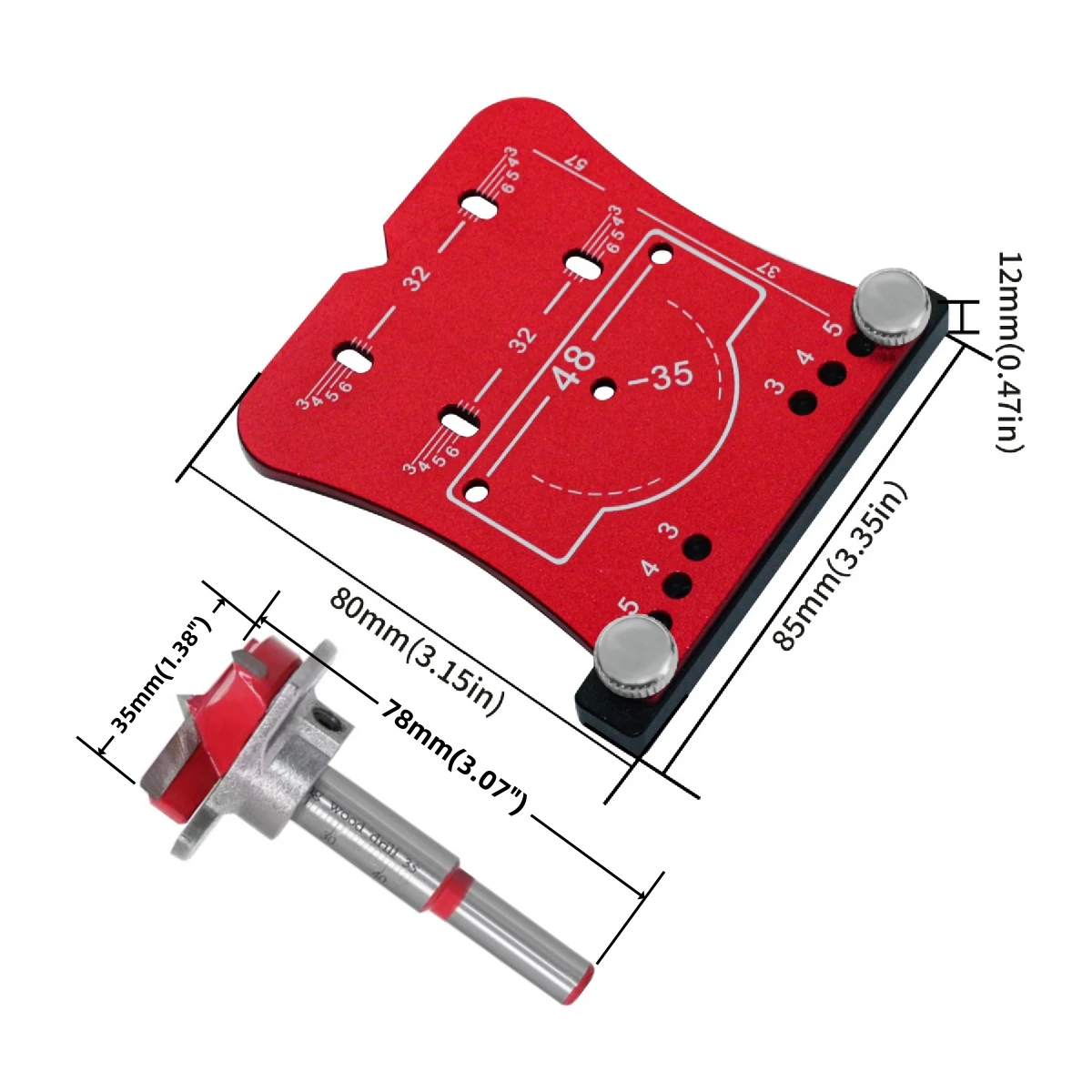35mm Hinge Hole Positioning Te - Dowel Jig Kit ulasan dan harga