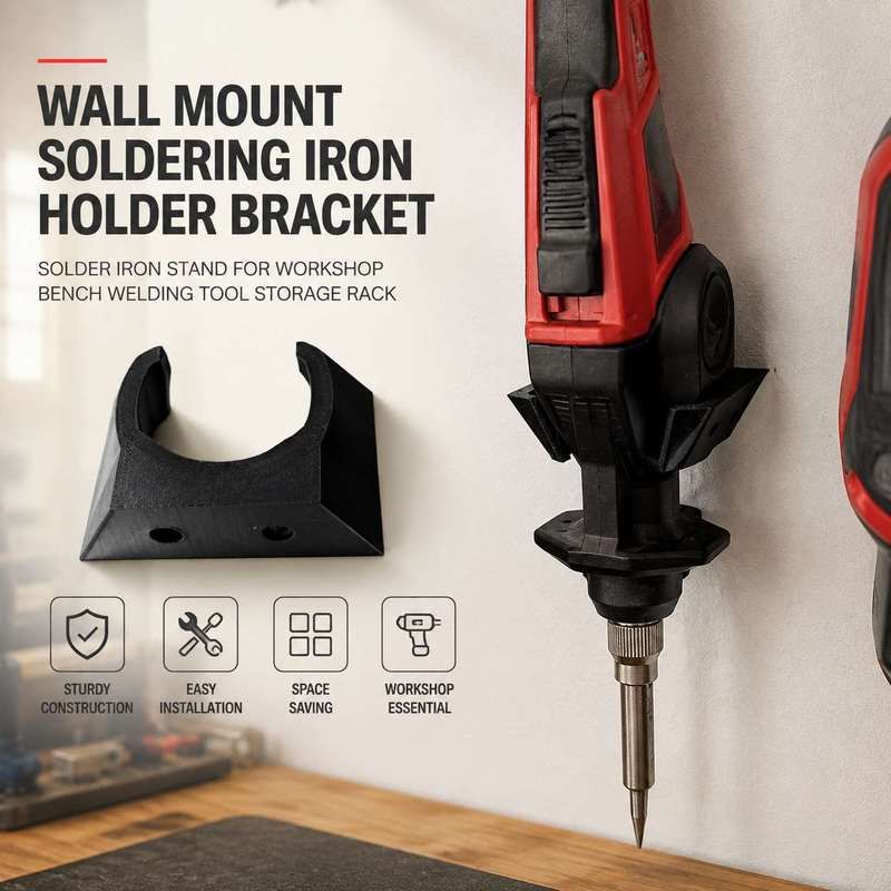Wall Mount Soldering Iron Hold - Welding Tools In Workshop ulasan dan harga
