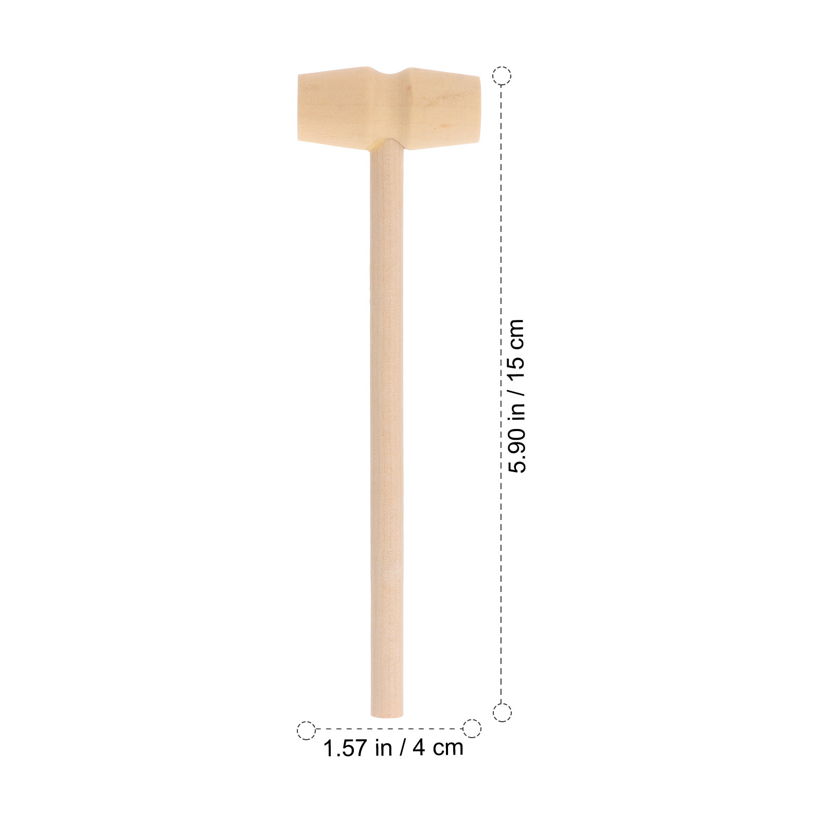 20Pcs Kid Wooden Mini Mallet U - Mallet Wood Carving ulasan dan harga