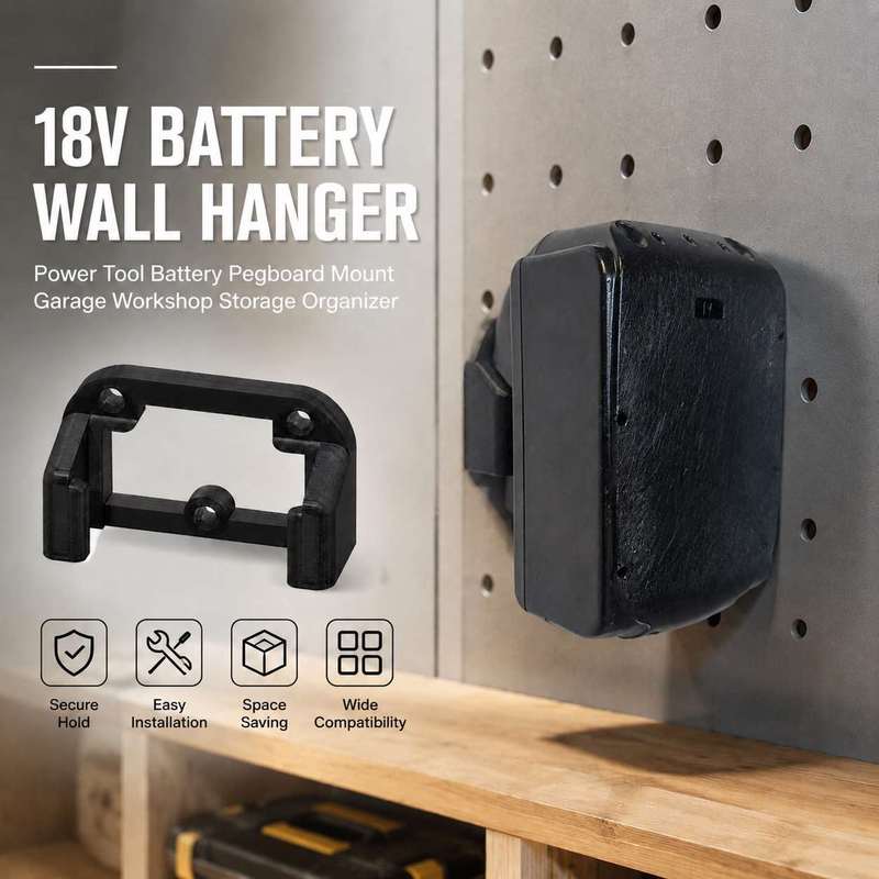 18V Battery Wall Hanger Power  - Workshop Tools Hanger ulasan dan harga