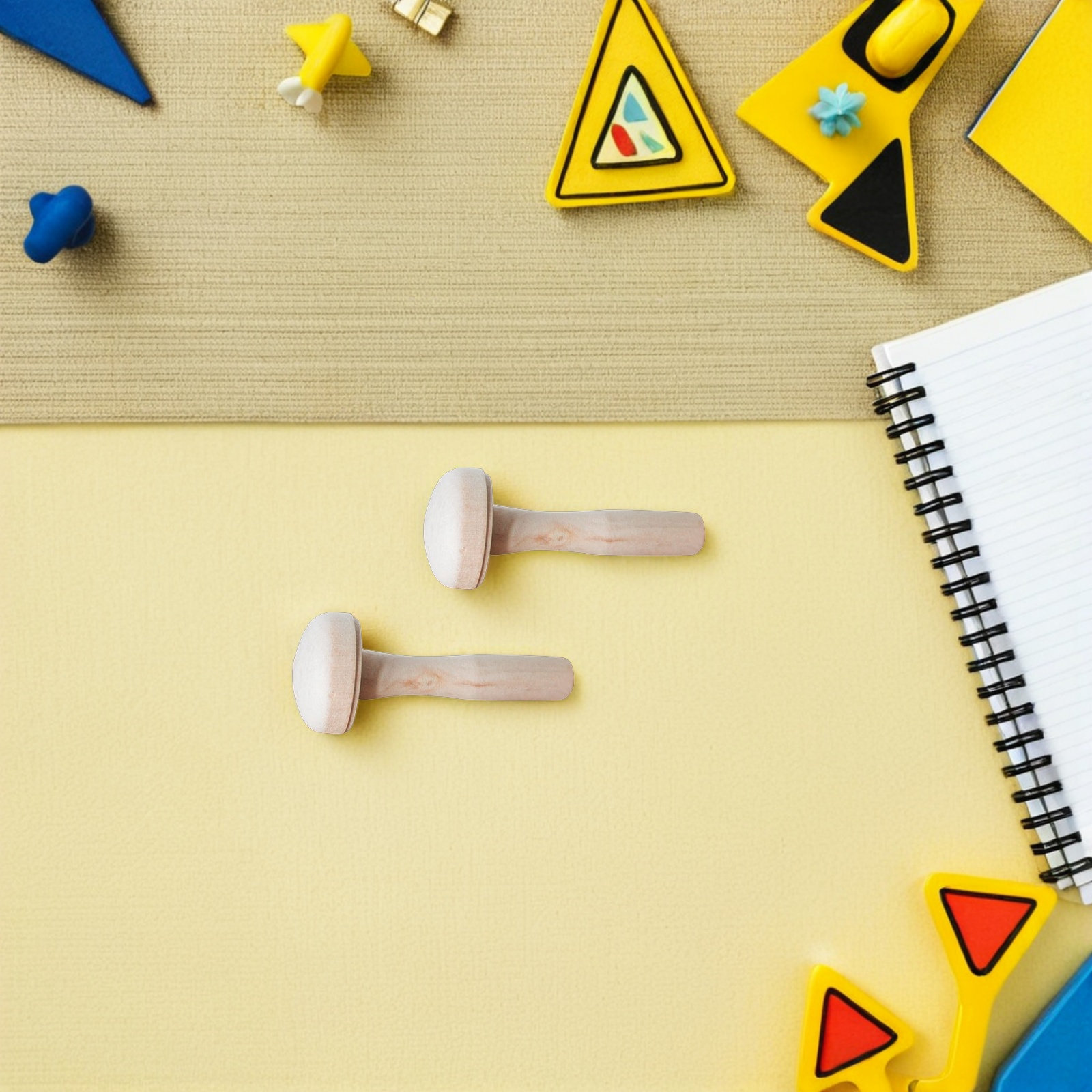 10Pcs Children Wooden Mushroom - Tools Workshop Kids ulasan dan harga