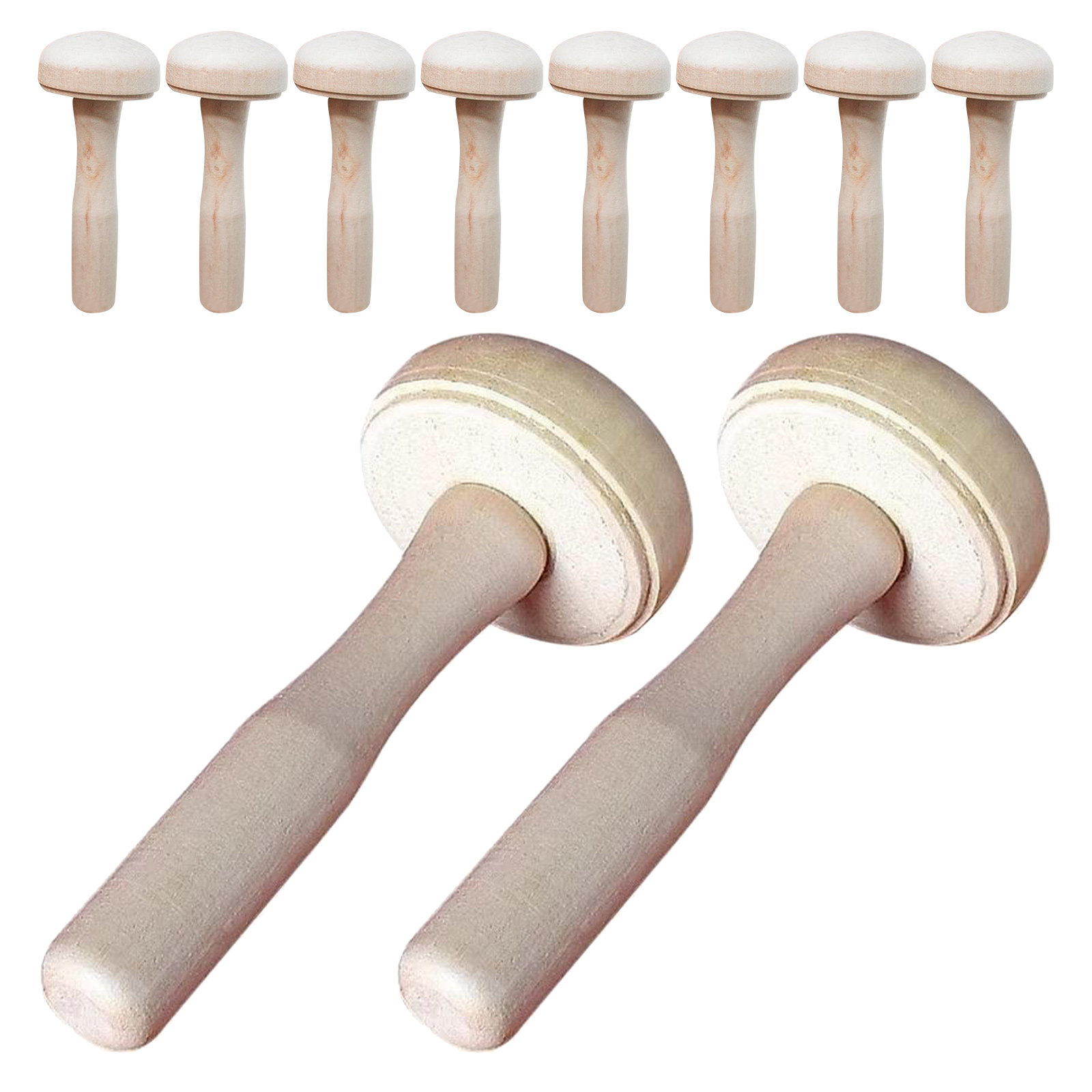 10Pcs Children Wooden Mushroom - Tools Workshop Kids ulasan dan harga