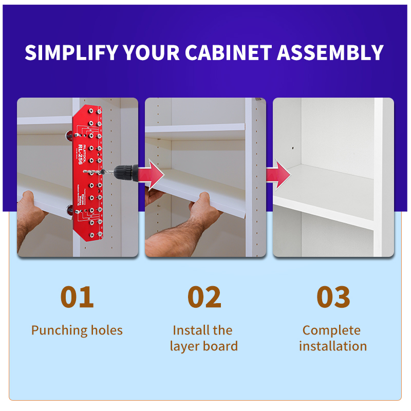 Shelf Pin Jig Set Aluminium Al - Dowel Jig Kit ulasan dan harga
