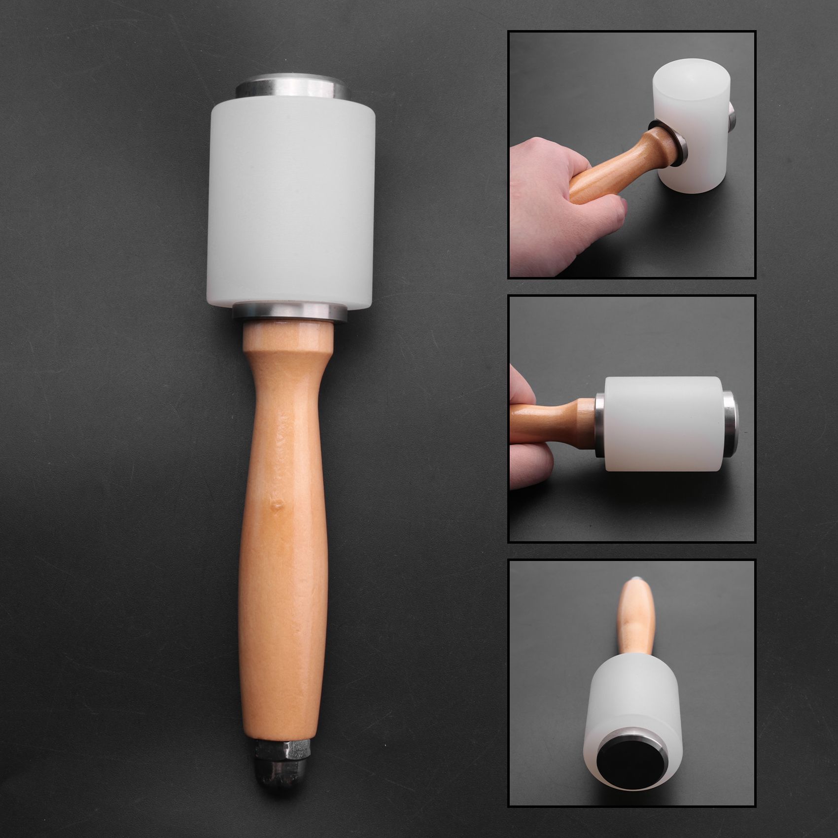 A84X-2 Pcs Leather Carving Ham - Mallet Wood Carving ulasan dan harga