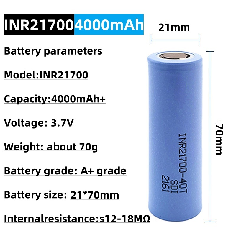 INR 21700-40T Rechargeable Li- - Tools Vape ulasan dan harga