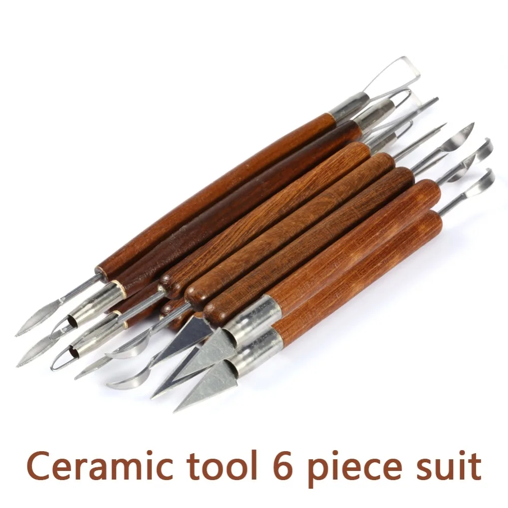 6PCS Sculpting Tool Pottery Wo - Chisel Set Wood ulasan dan harga