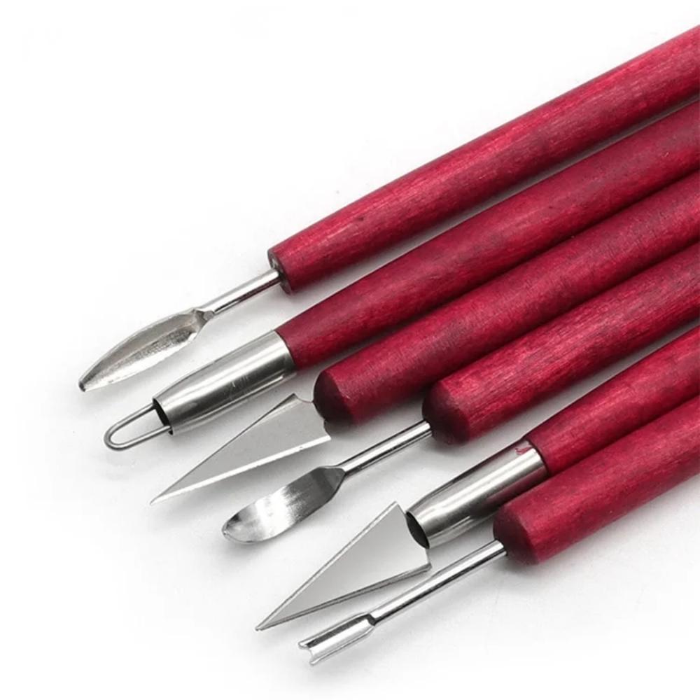 6PCS Sculpting Tool Pottery Wo - Chisel Set Wood ulasan dan harga