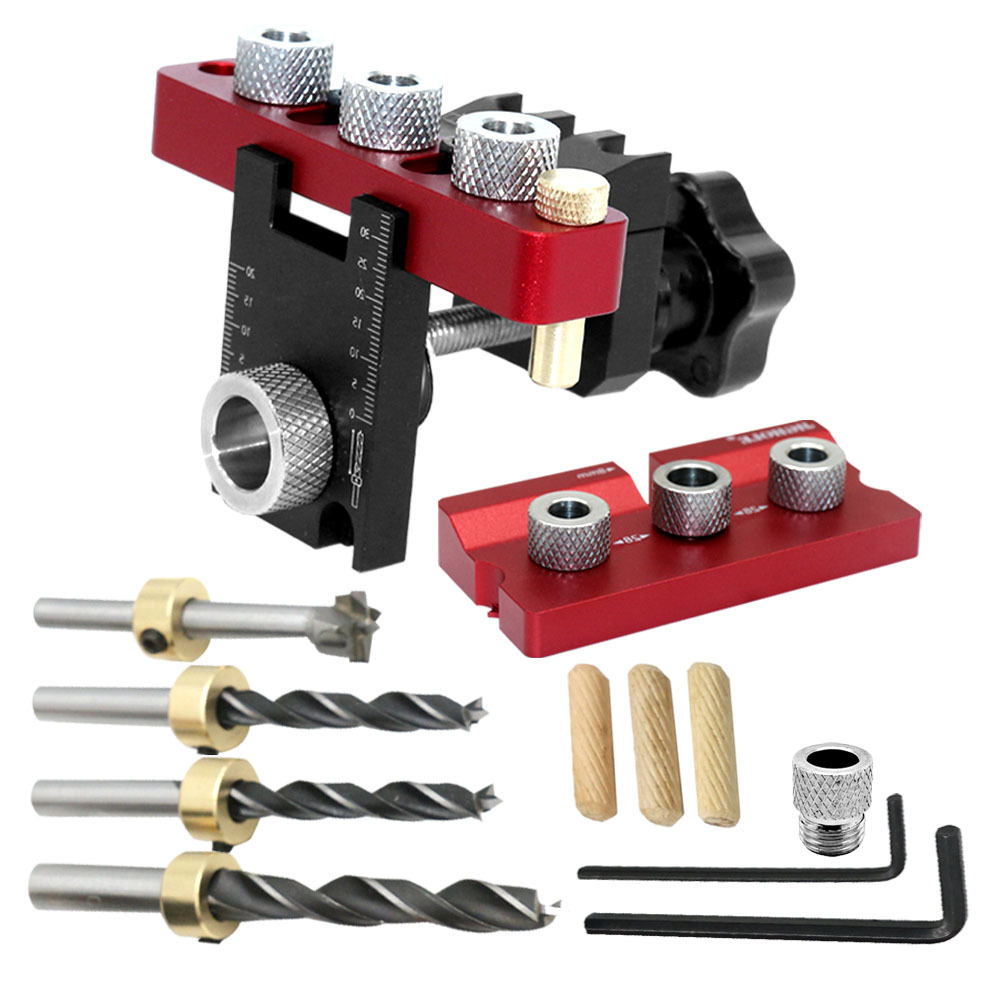 3 In 1 Universal Dowel & Pocke - Dowel Jig Kit ulasan dan harga