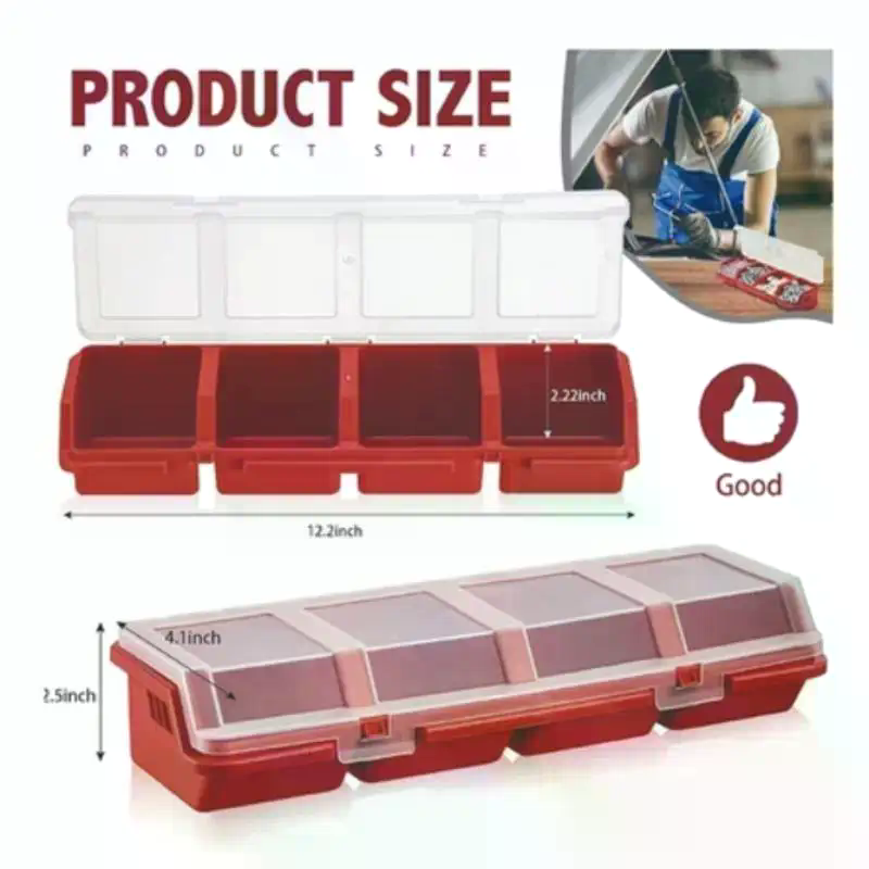 Screw Organizer Box Plastic 4  - Workshop Tools Organizer ulasan dan harga