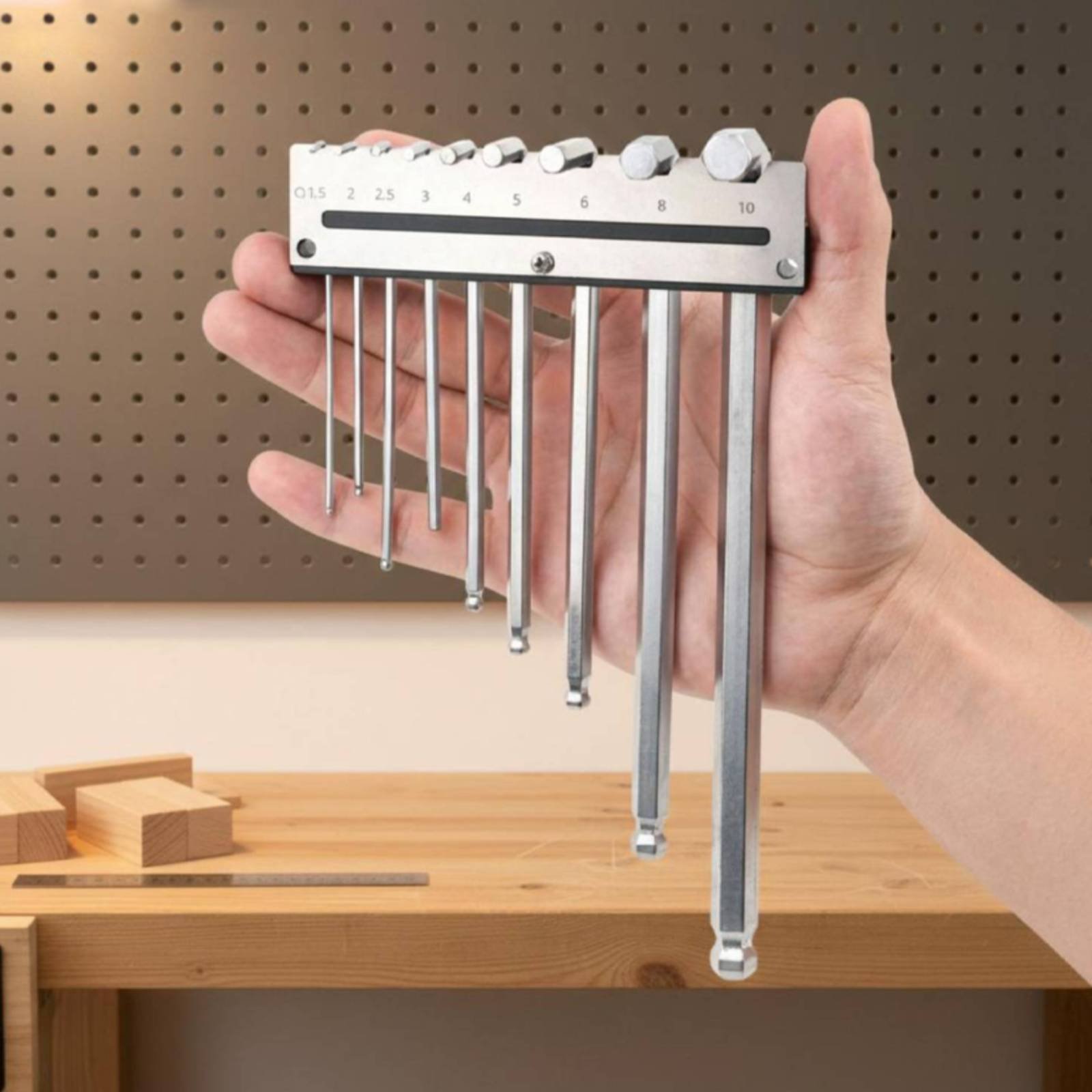Wall Mounted Hex Key Holder Me - Workshop Tools Organizer ulasan dan harga