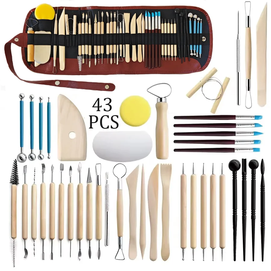 8-61PCS Pottery Tool Set - Cer - Chisel Set Wood ulasan dan harga