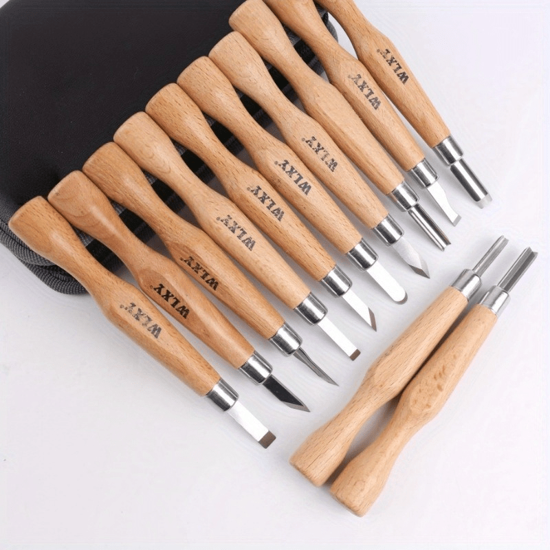 Set Of 12 Professional Wooden  - Chisel Set Wood ulasan dan harga