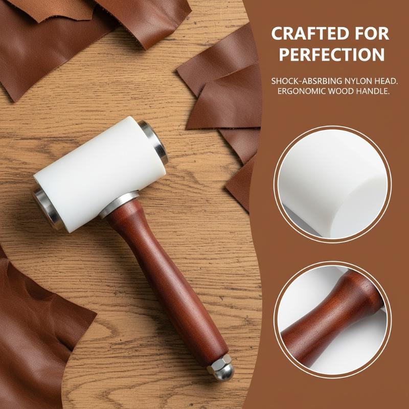1PC Leather Carving Hammer Lea - Mallet Wood Carving ulasan dan harga
