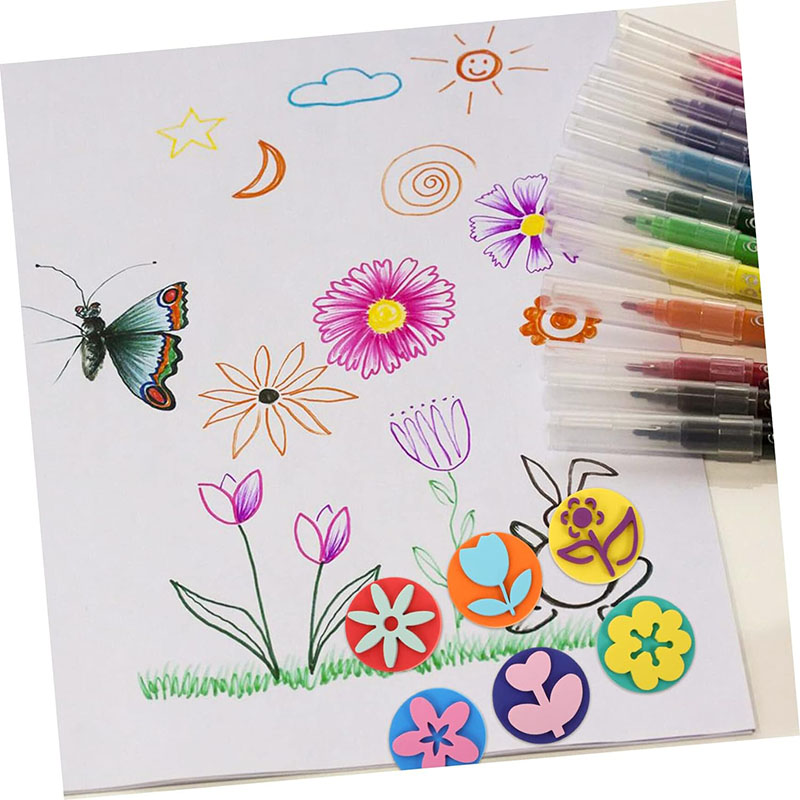 6Pcs/bag Foam Stamps for Paint - Tools Workshop Kids ulasan dan harga