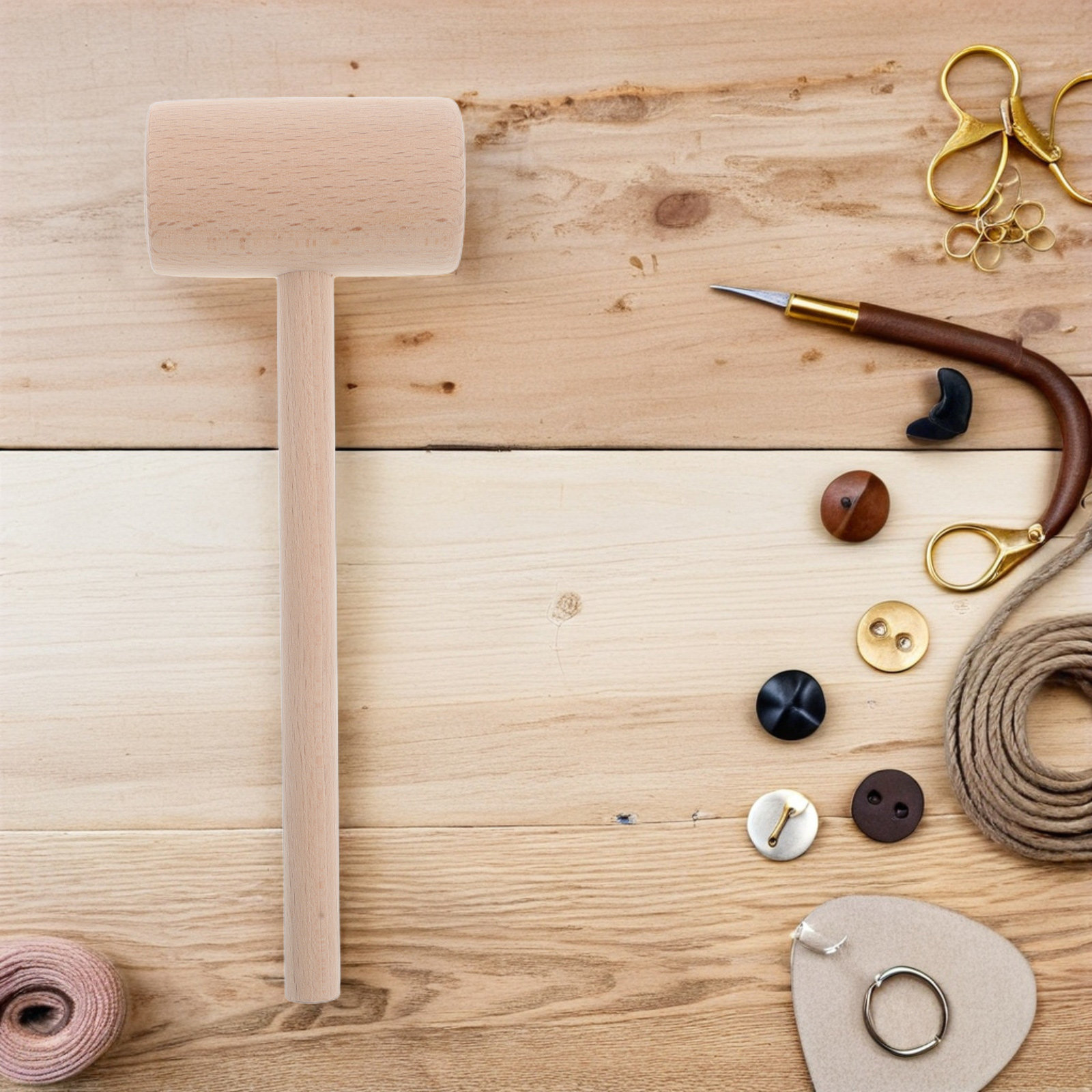 DIY Wooden Hammer for Crafts W - Mallet Wood Carving ulasan dan harga