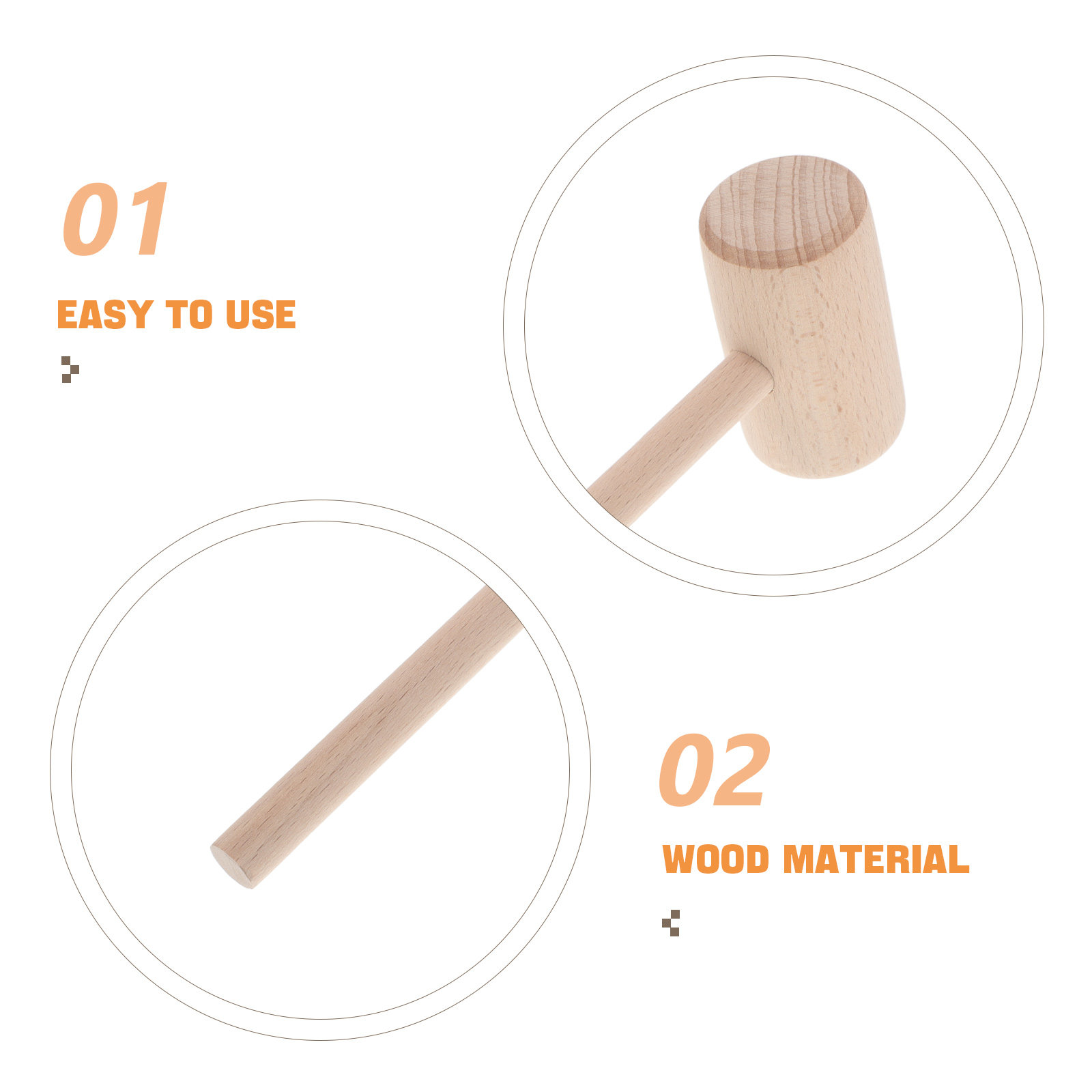 DIY Wooden Hammer for Crafts W - Mallet Wood Carving ulasan dan harga