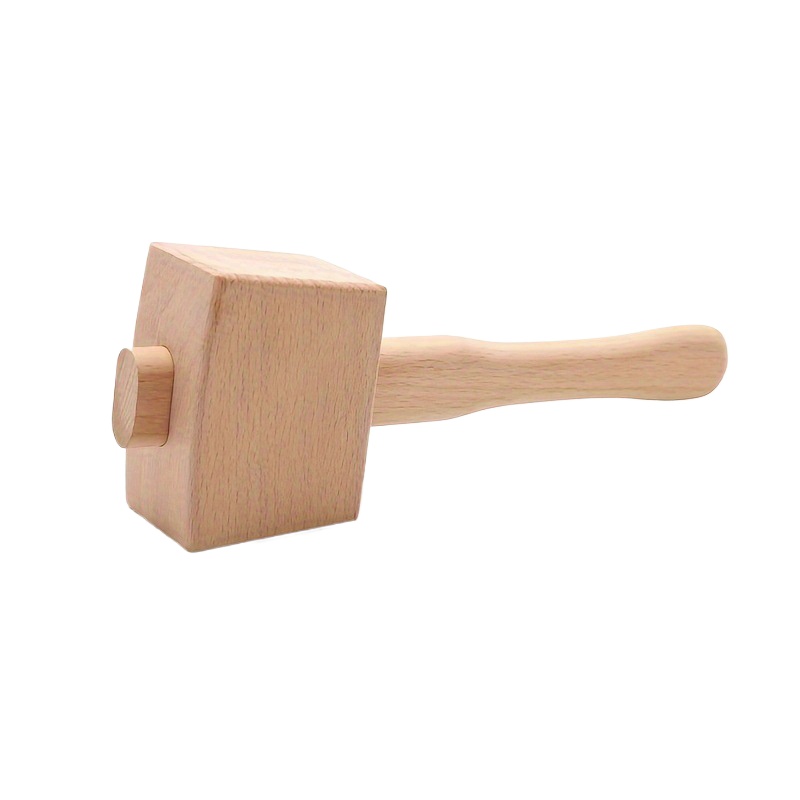 1Pc DIY Leather Beech Solid Wo - Mallet Wood Carving ulasan dan harga