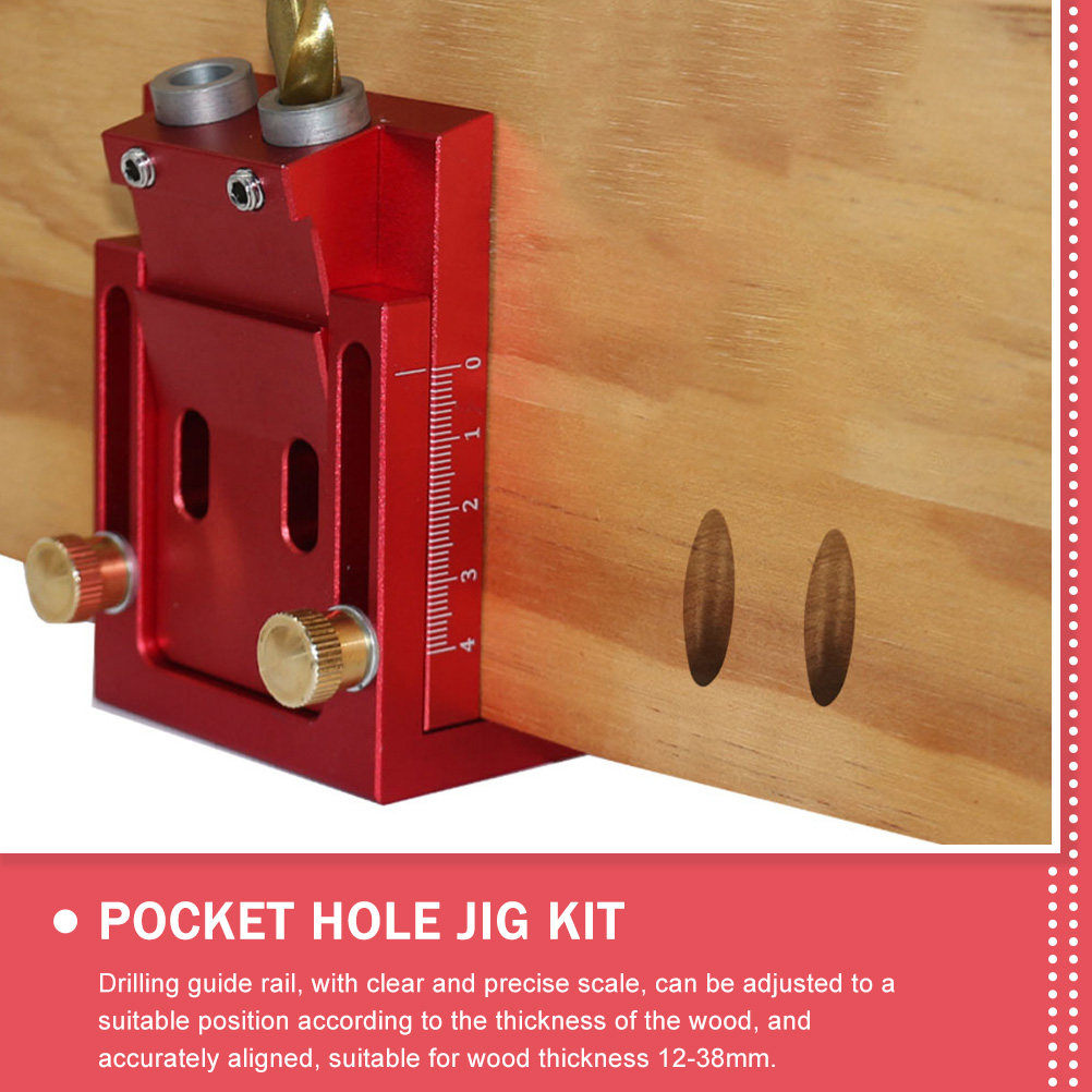 Pocket Hole Jig 1 Set 15 Degre - Dowel Jig Kit ulasan dan harga