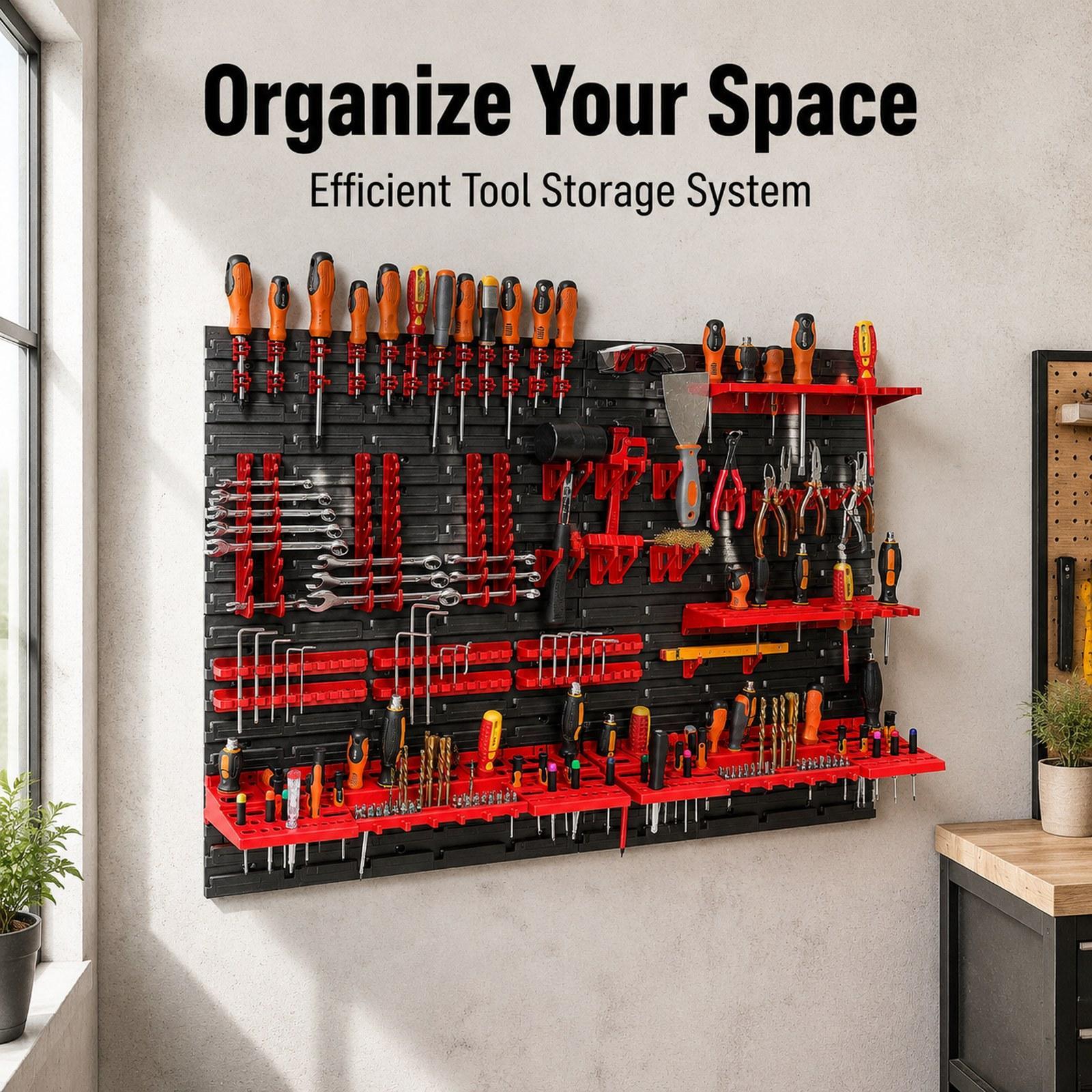 Wall Mounted Storage Bins with - Workshop Tools Toy ulasan dan harga