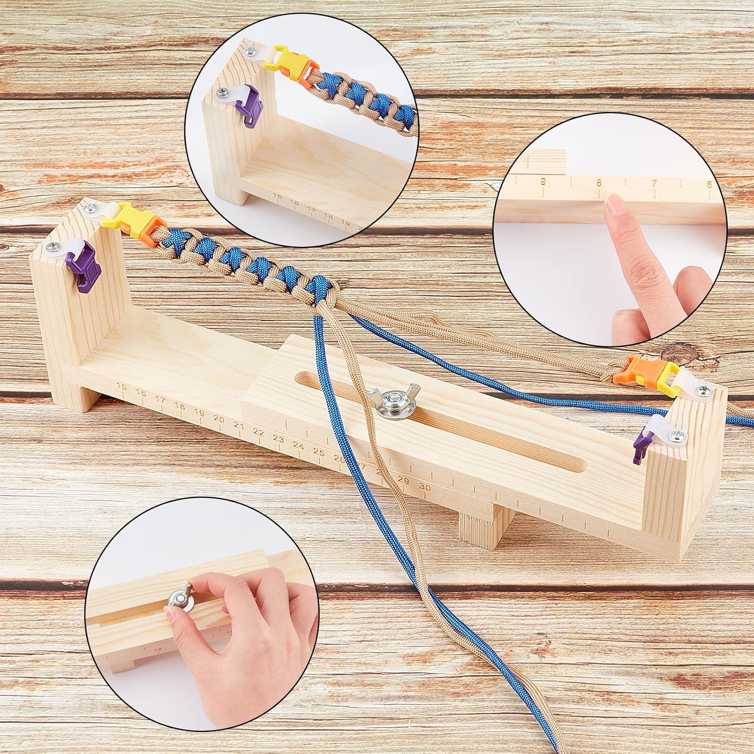 Wood Paracord Jig Bracelet Mak - Dowel Jig Kit ulasan dan harga
