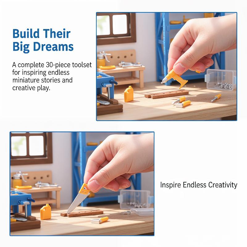 Dollhouse Workshop Mini Tools  - Workshop Tools Toy ulasan dan harga