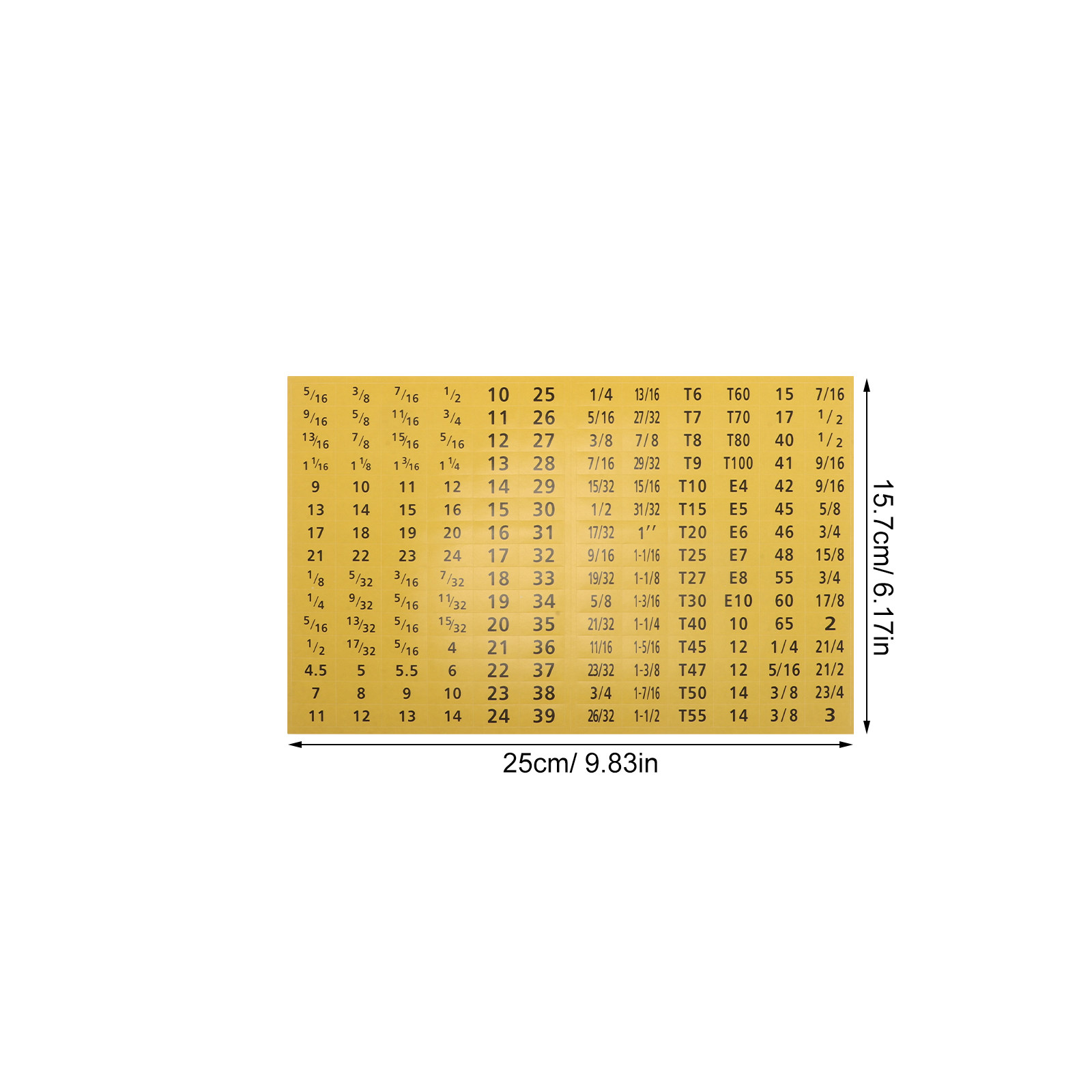 20Sheets Socket Wrench Sticker - Workshop Tools Organizer ulasan dan harga
